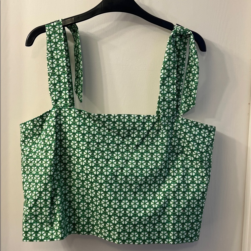 Antonio Melani x Style by Simkins Charlotte Printed Poplin Top& Skirt Set 6/14 - Picture 3 of 15